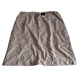 Old Navy Utility Cinch Cargo Nylon Skirt Womens XXL Tan